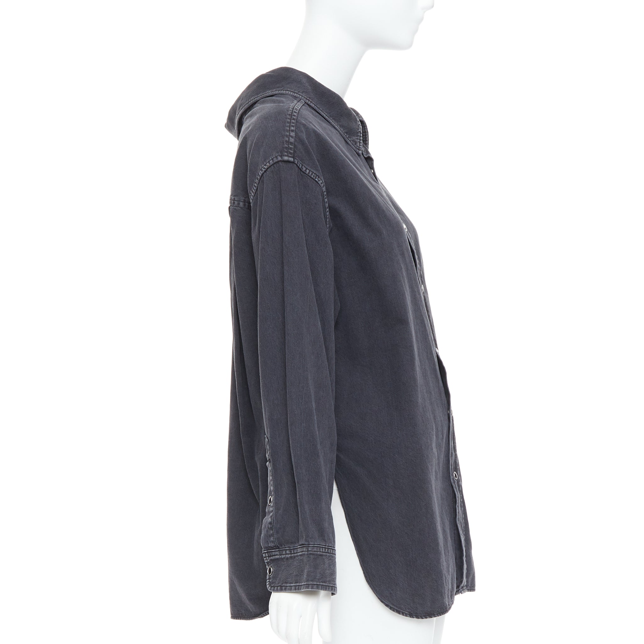 Balenciaga Denim Swing Shirt - 4