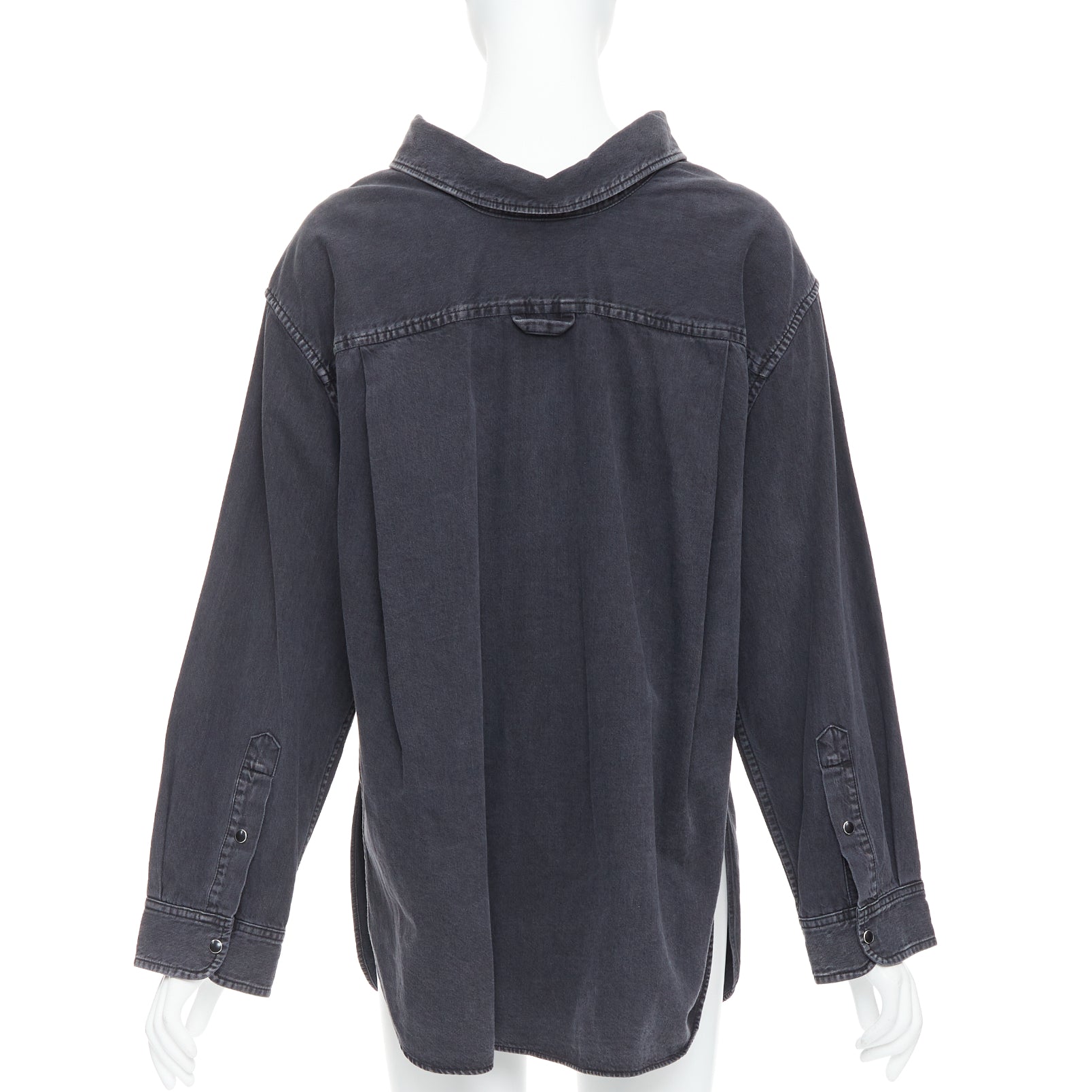 Balenciaga Denim Swing Shirt - Side view
