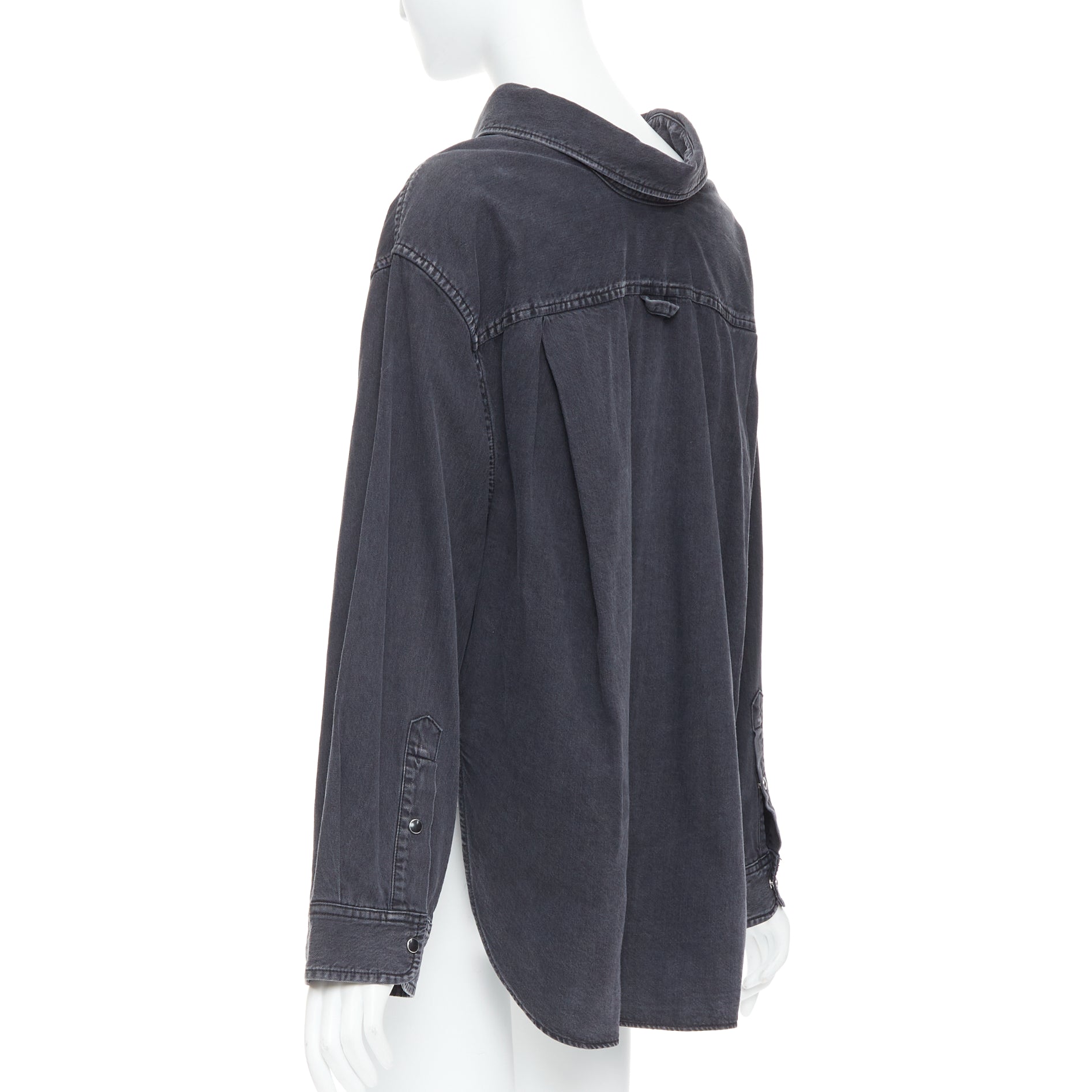 Balenciaga Denim Swing Shirt - Detail 1