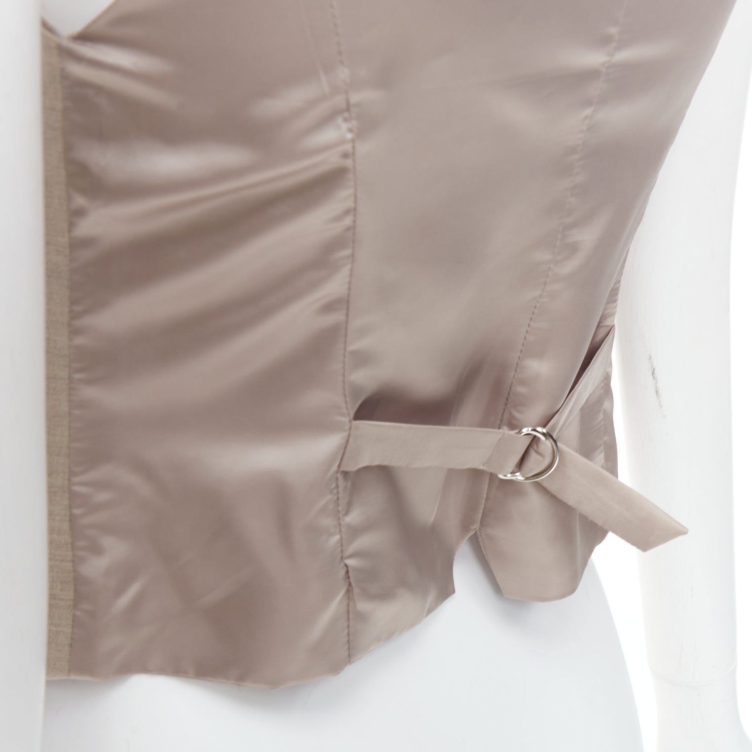 The Frankie Shop Khaki Waistcoat Vest - Image 10