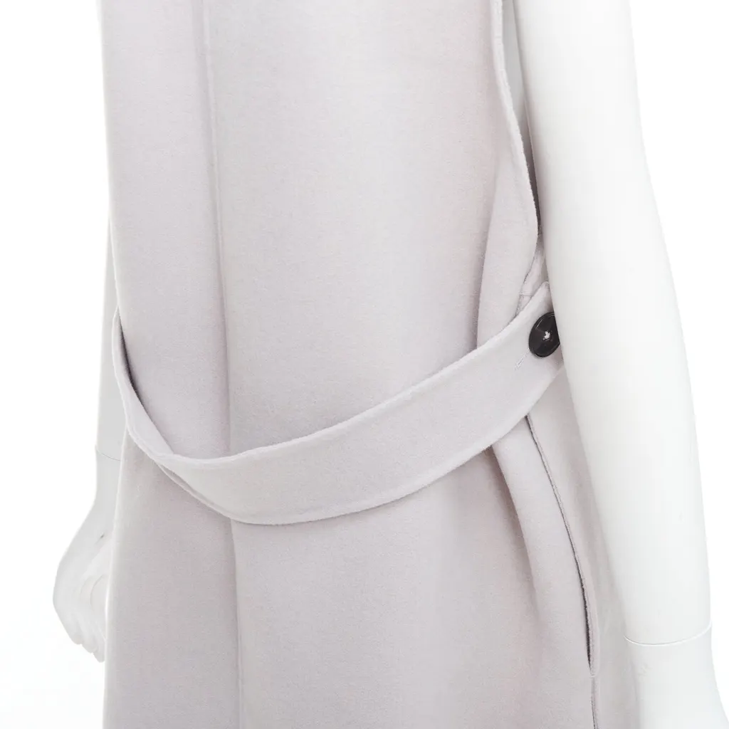 Jil Sander Grey Vest Coat Grey Wool Very good - Back View