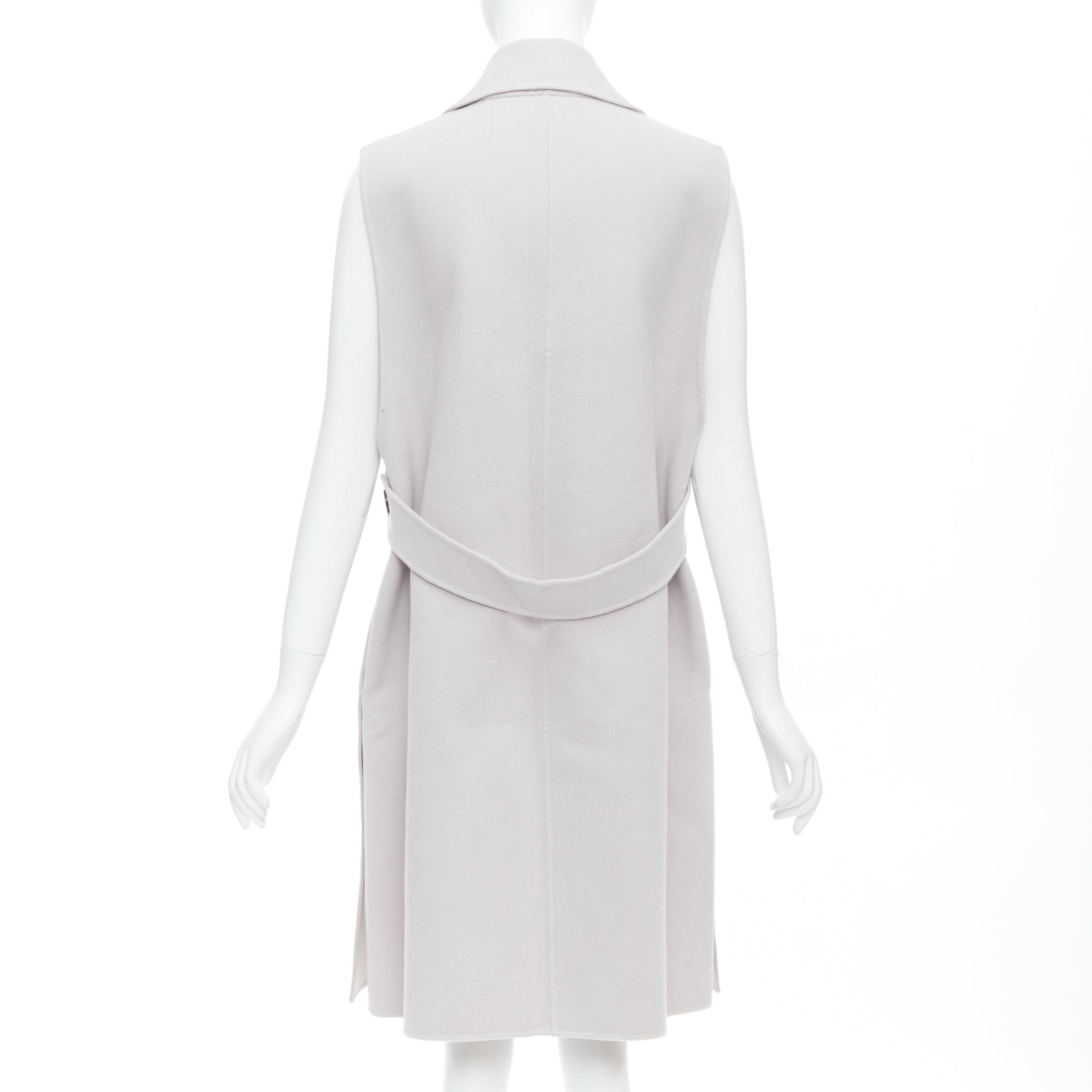 Jil Sander Grey Vest Coat - Detail 1