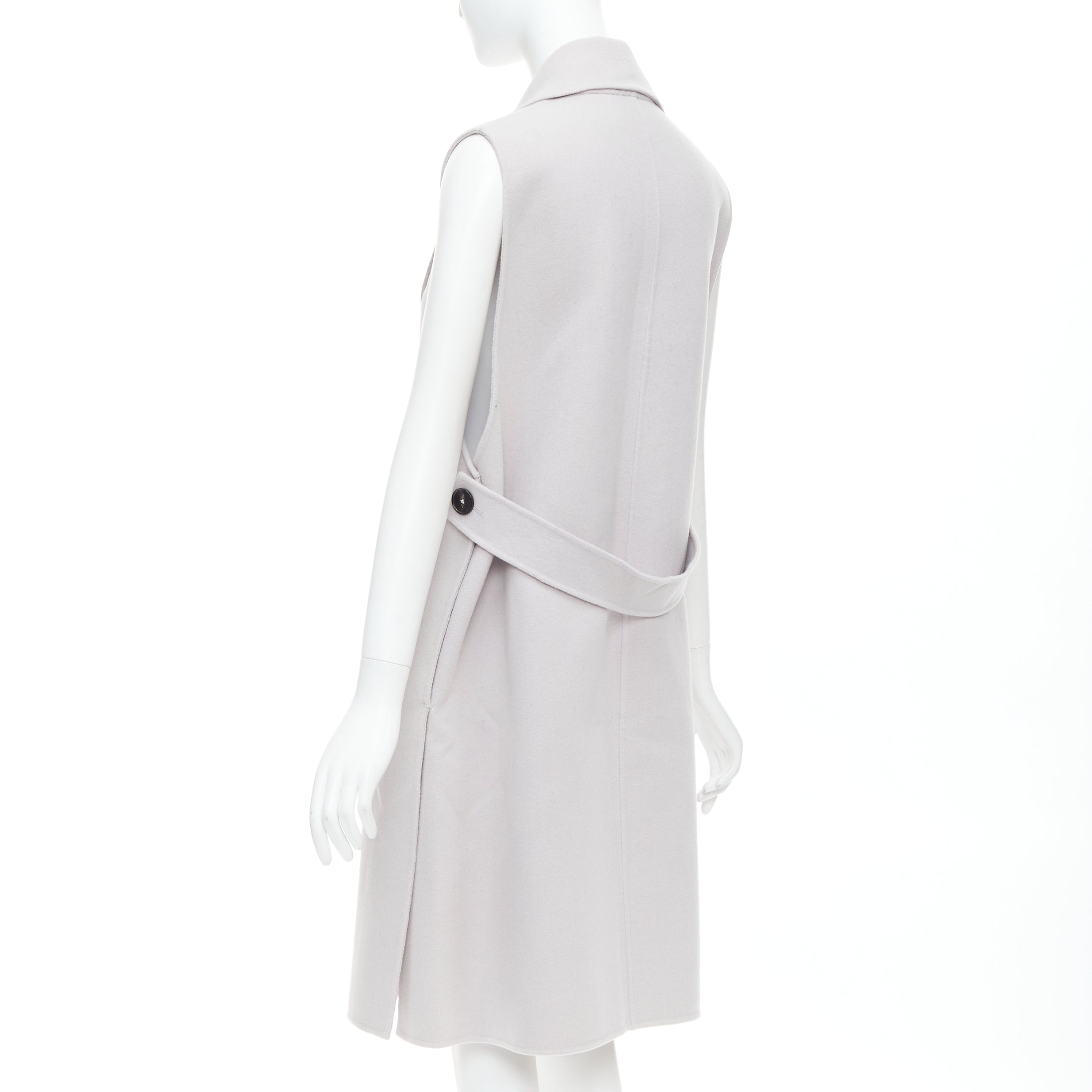Jil Sander Grey Vest Coat - Detail 2