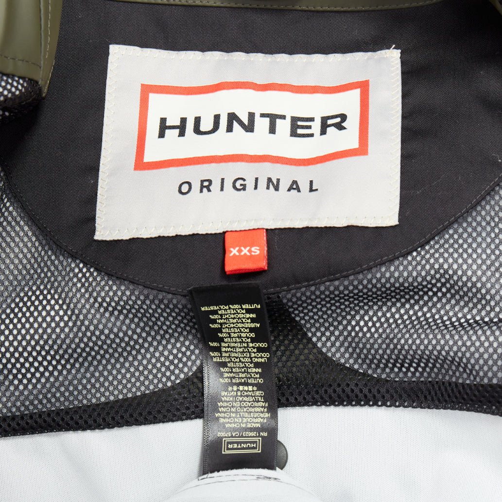 Hunter Green Rubberized Rain Jacket - Image 11