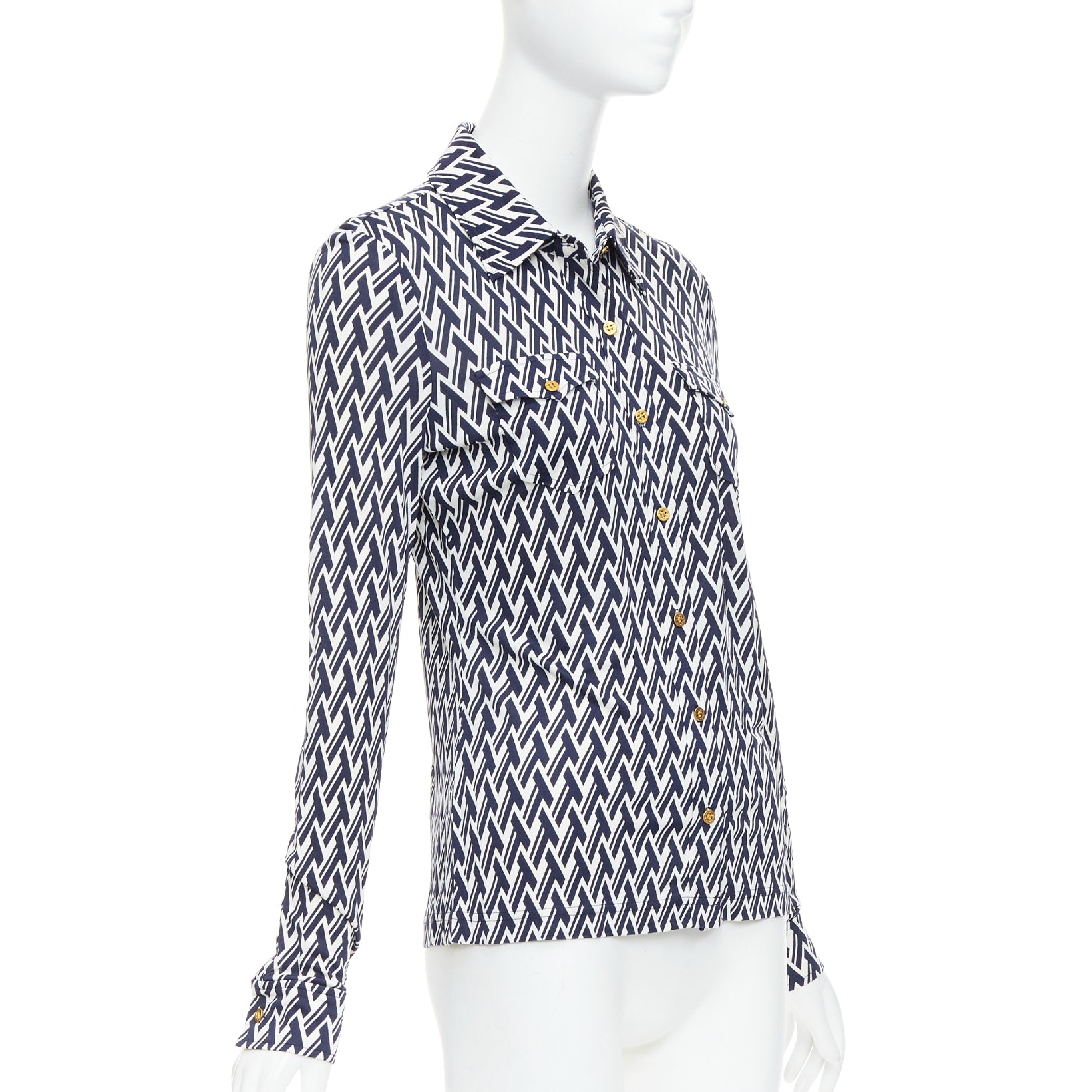 Tory Burch Monogram Print Shirt - Image 6