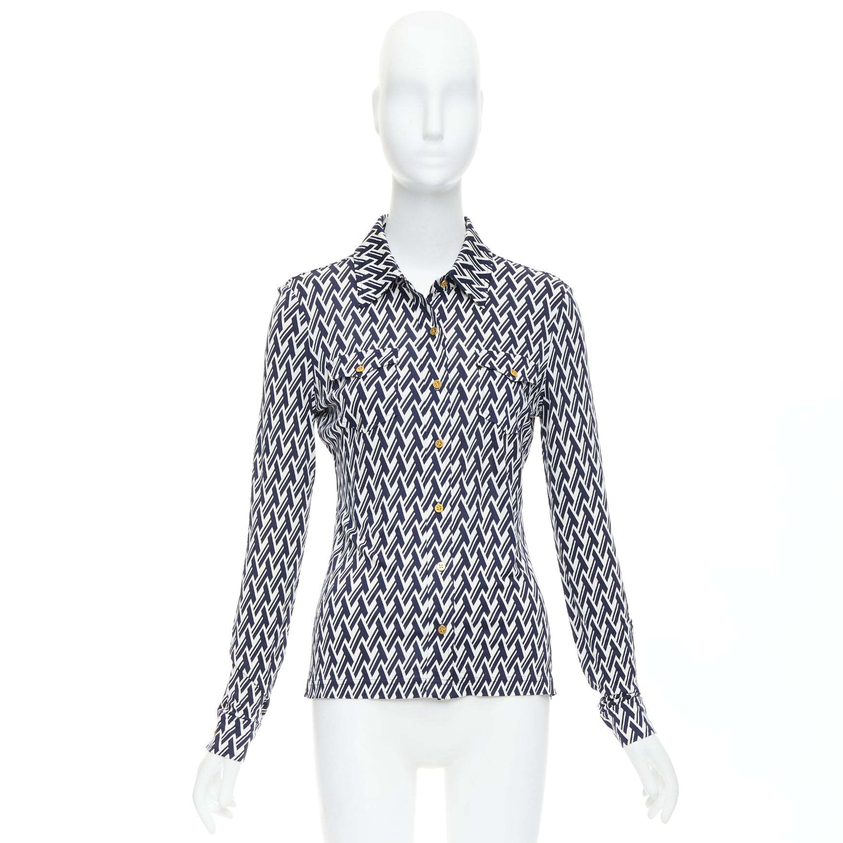 Tory Burch Monogram Print Shirt - Image 11