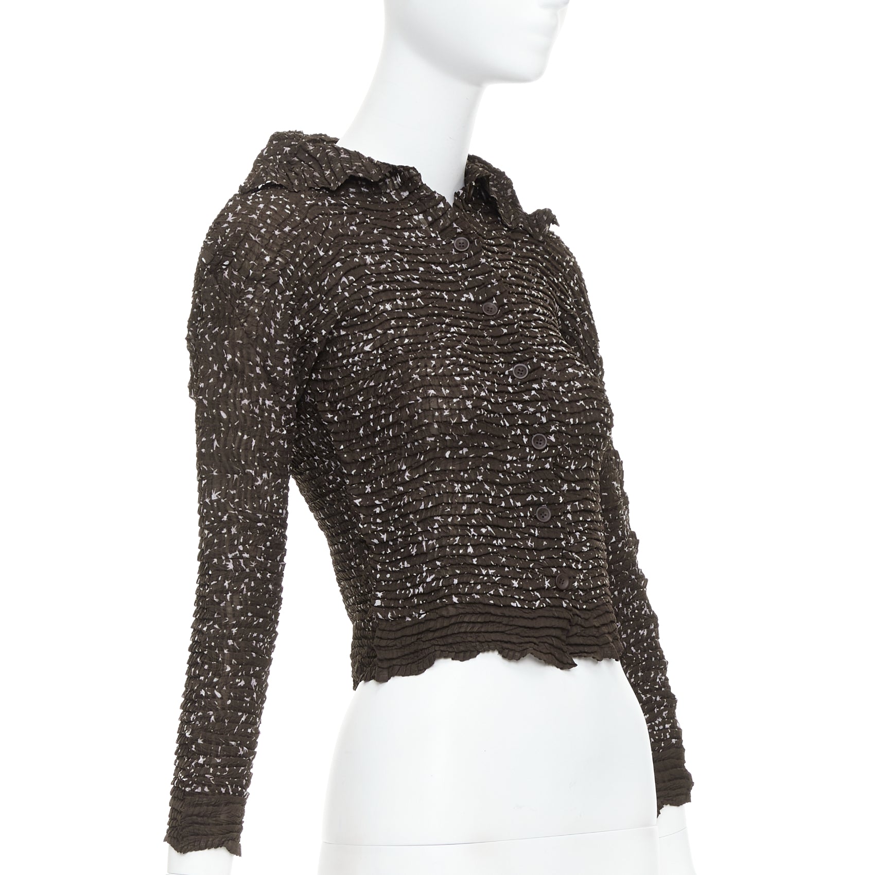 Issey Miyake Speckle Crinkle Shirt - Image 6
