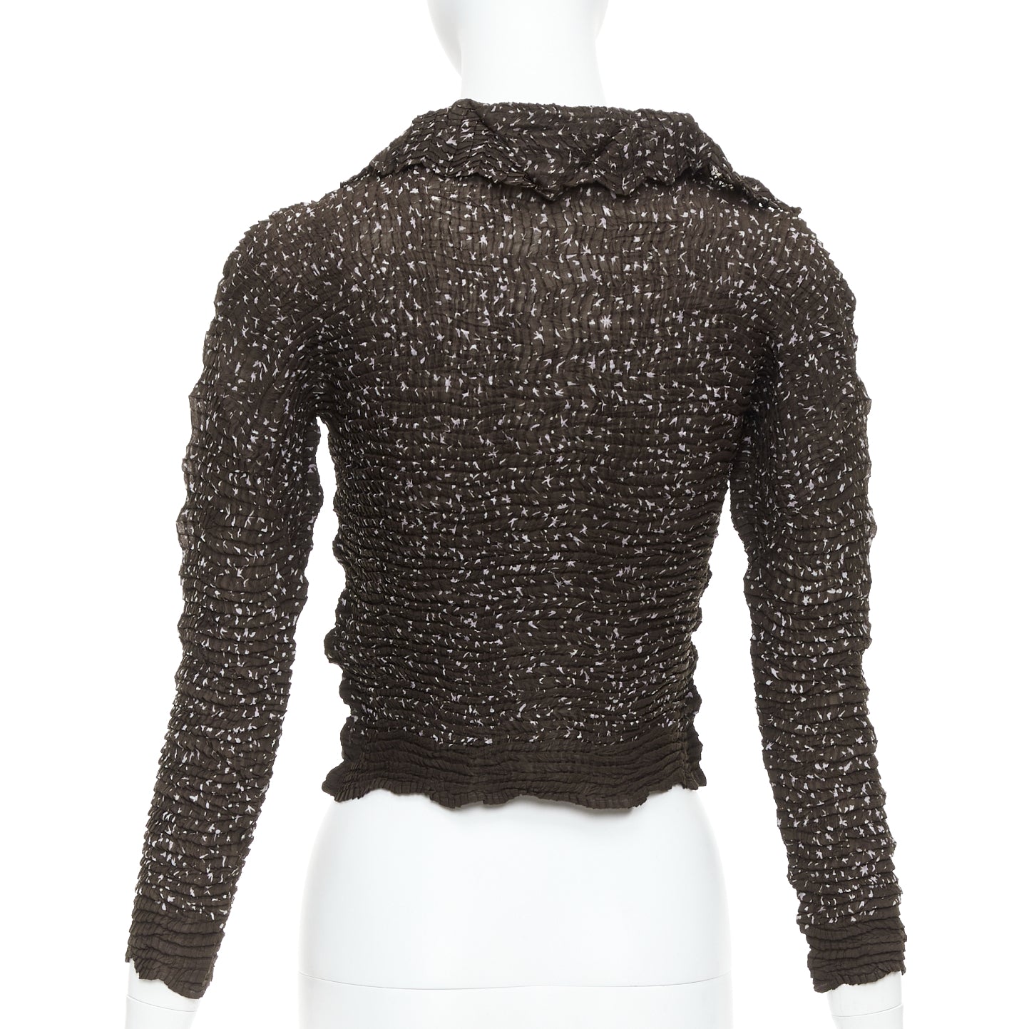 Issey Miyake Speckle Crinkle Shirt - Side view