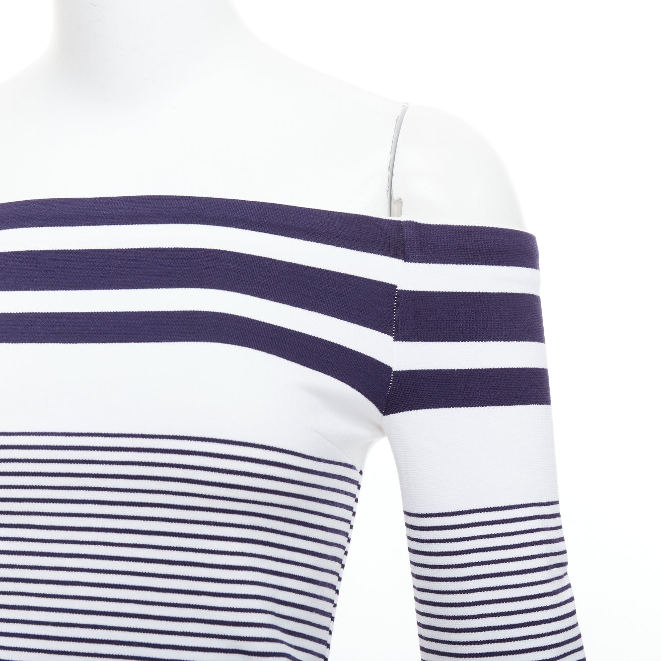 Rosetta Getty Striped Sailor Top - Back view