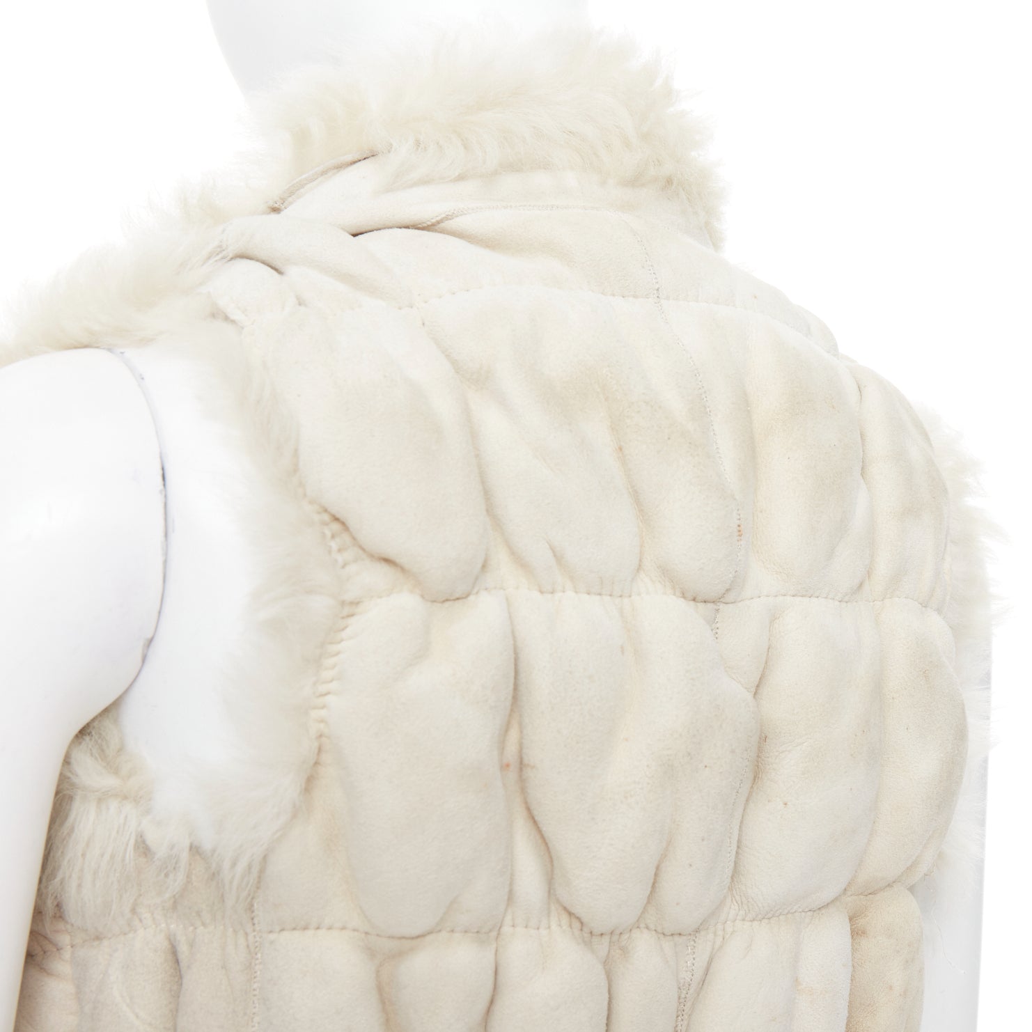 Joseph Beige Fur Bolero Vest - Detail 2