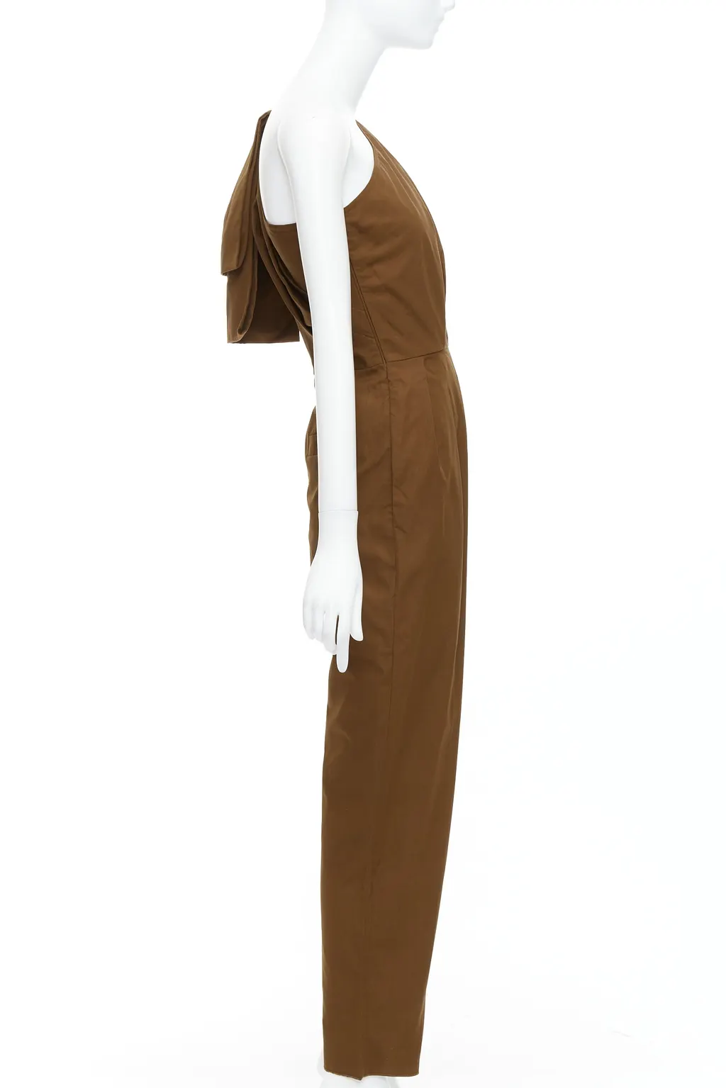Max Mara Avola Brown Cotton Very good - Model View