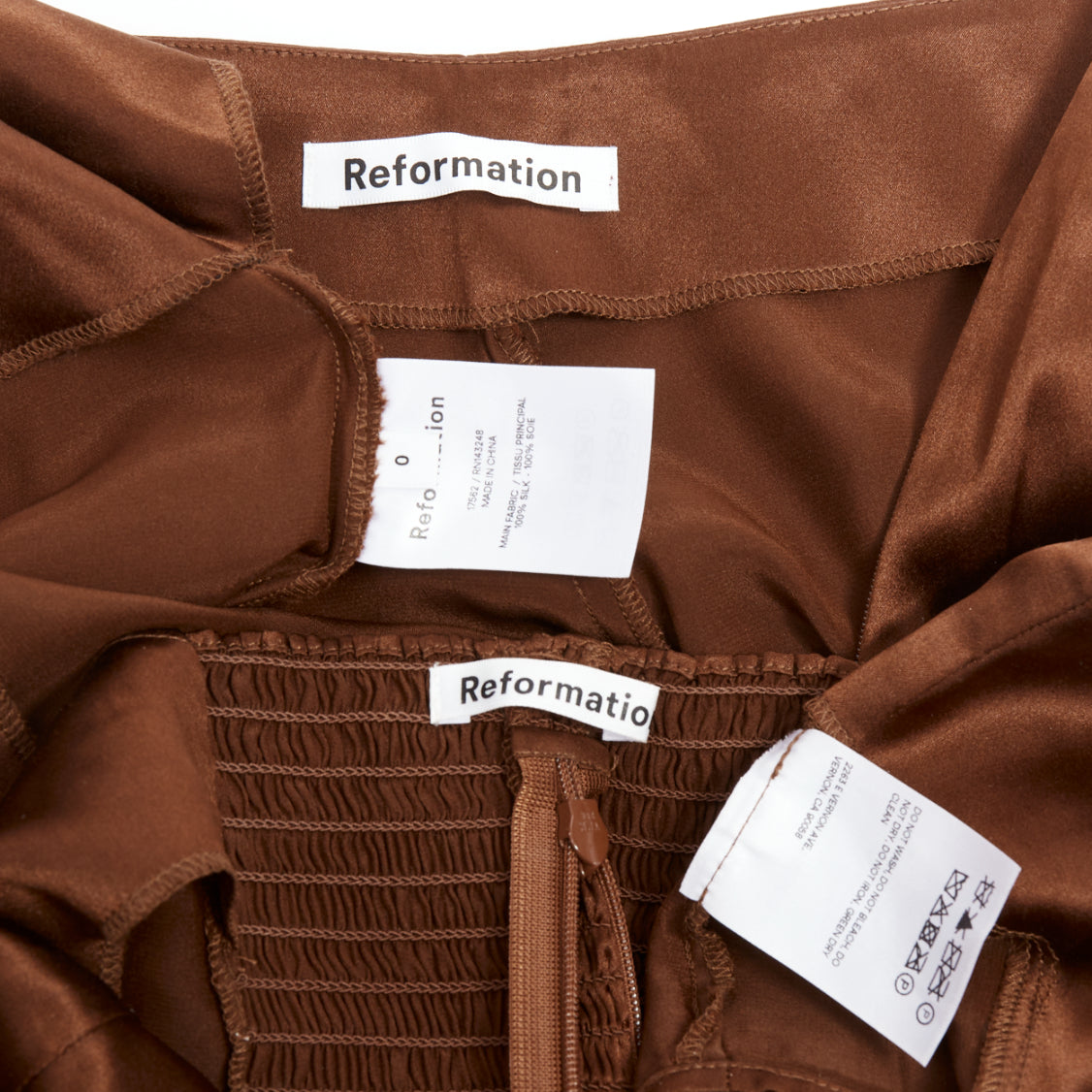 Reformation Silk Cropped Set - Image 10