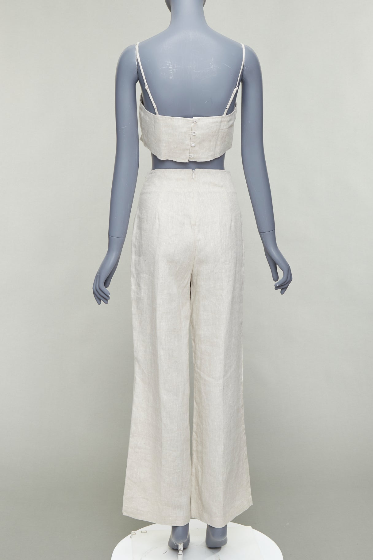 Reformation Linen Crop Set - Side view