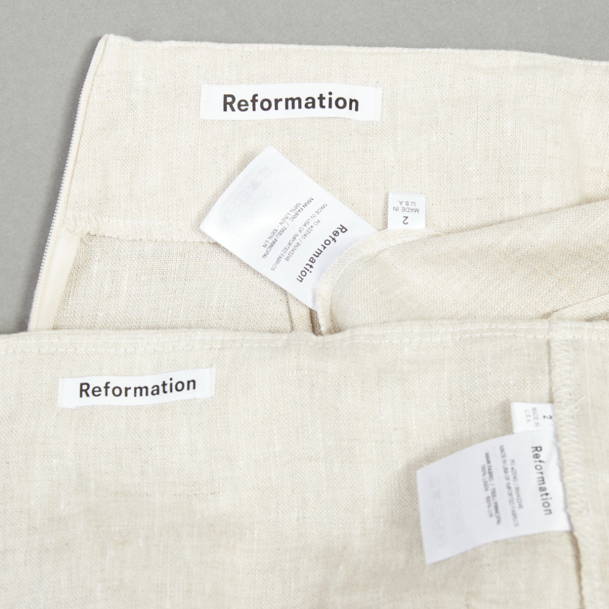 Reformation Linen Crop Set - Image 12