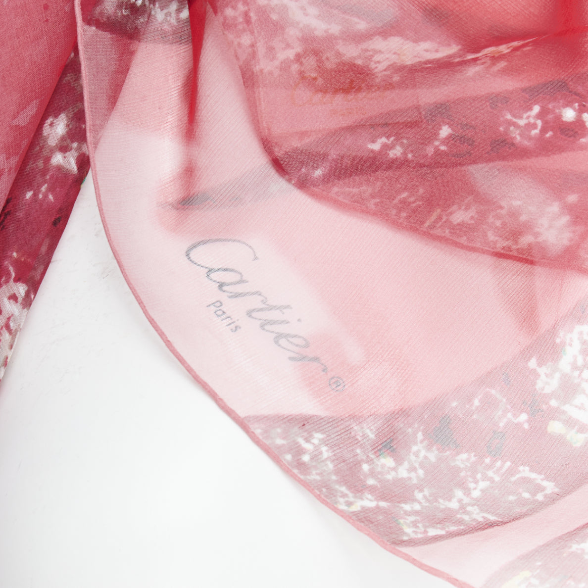 Cartier Panther Print Scarf - Back view