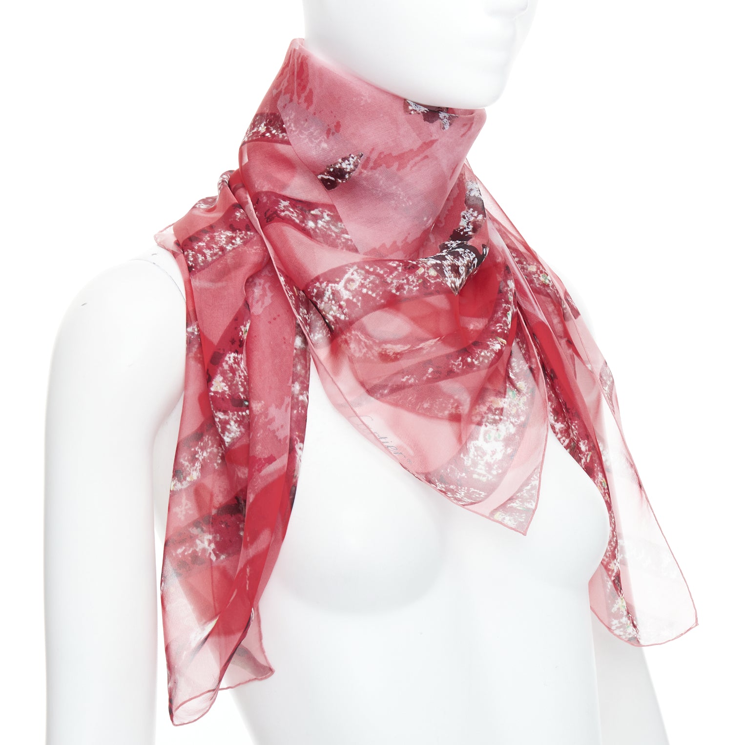 Cartier Panther Print Scarf - Image 6