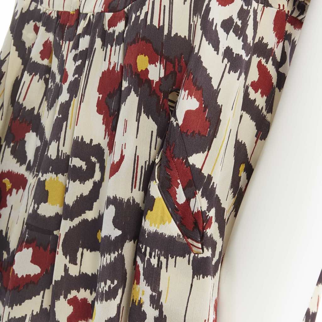 Isabel Marant Ikat Silk Cutout Top - Image 10