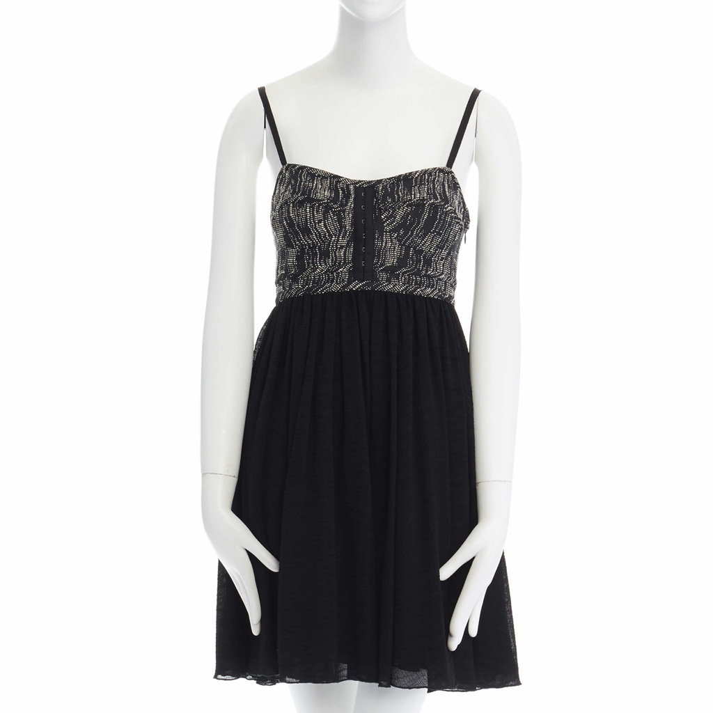 Proenza Schouler Tweed Flounce Dress