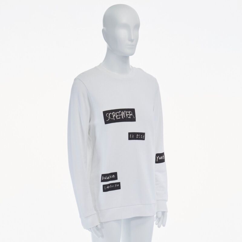 Raf Simons Abstract Patchwork Pullover - Back view