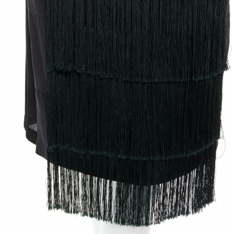 Dries Van Noten Fringe Flapper Dress - Back view