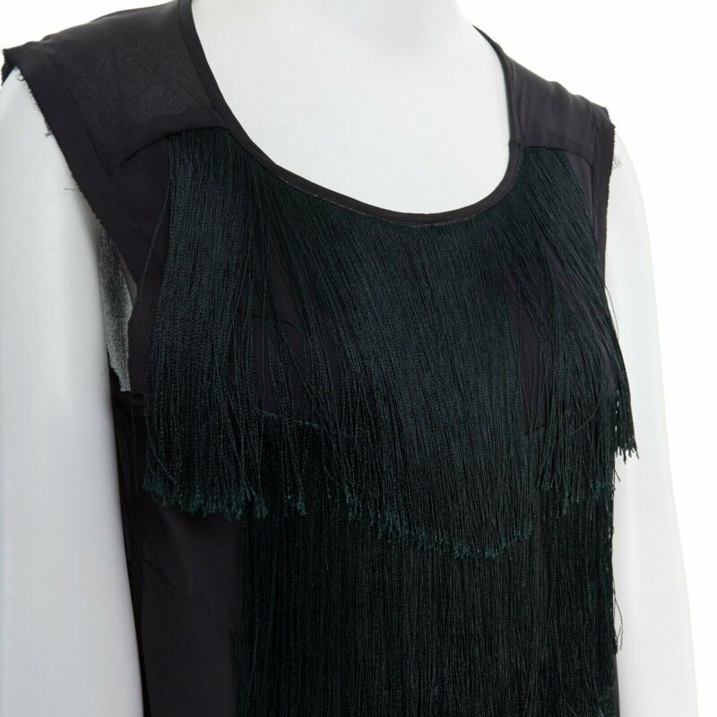 Dries Van Noten Fringe Flapper Dress - Image 10