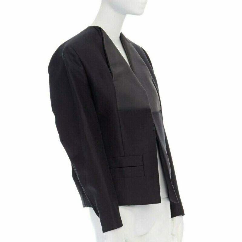Balenciaga Black Leather Jacket - Image 6