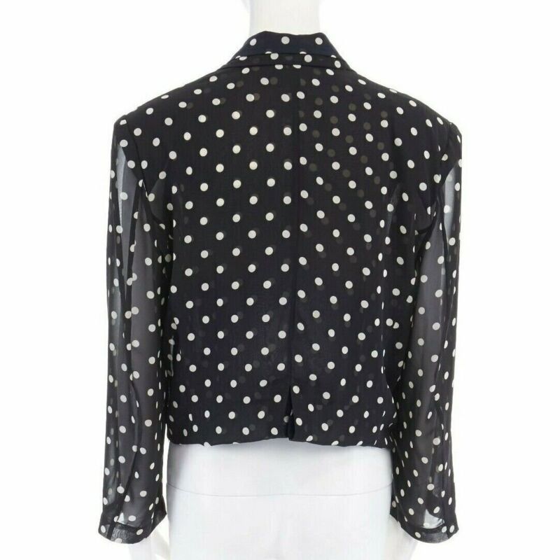 Comme Des Garcons Polka Dot Draped Blazer - Detail 2