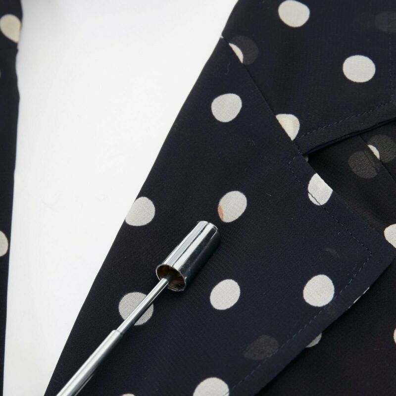 Comme Des Garcons Polka Dot Draped Blazer - Image 11