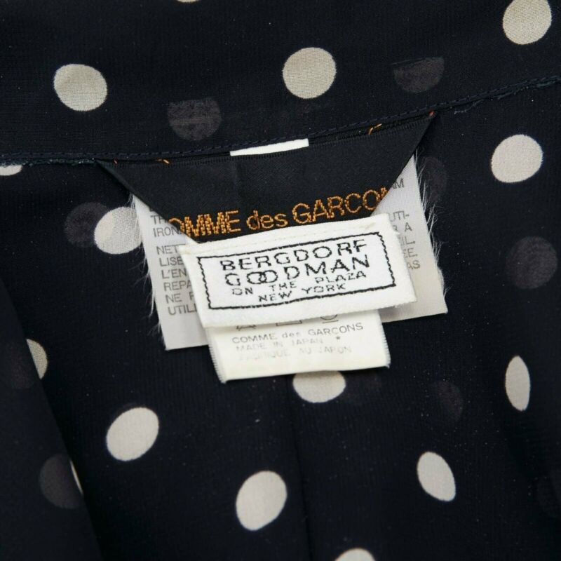 Comme Des Garcons Polka Dot Draped Blazer - Image 14