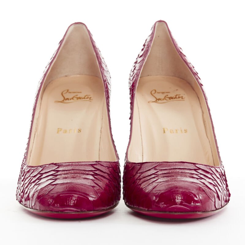 Christian Louboutin Glossy Round Pumps - Image 6