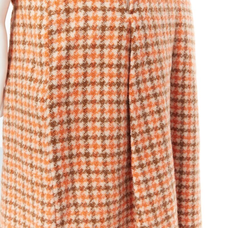 Celine Check Pleat Skirt - Image 10
