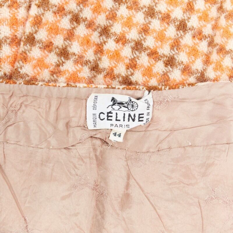 Celine Check Pleat Skirt - Image 11
