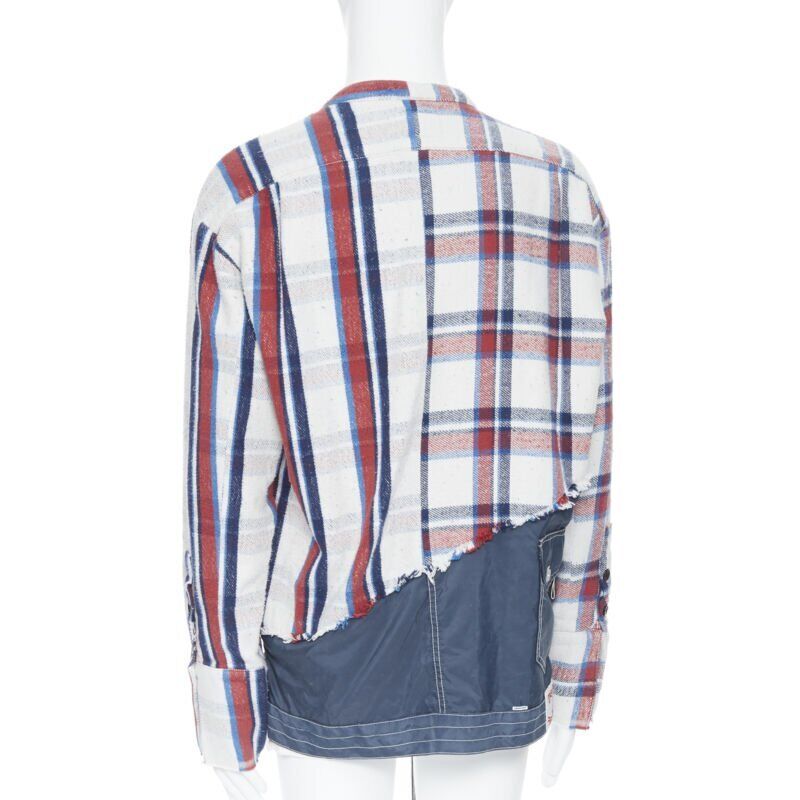 Greg Lauren Plaid Deconstructed Top - Detail 1
