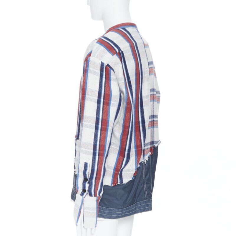 Greg Lauren Plaid Deconstructed Top - Detail 2