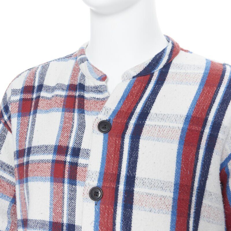 Greg Lauren Plaid Deconstructed Top - Image 10