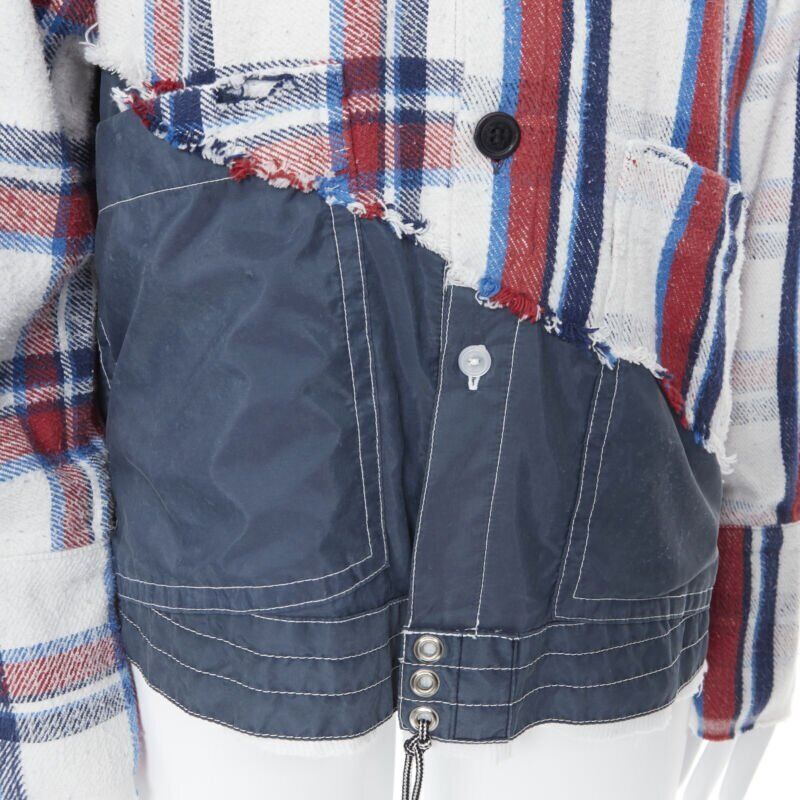 Greg Lauren Plaid Deconstructed Top - Image 11