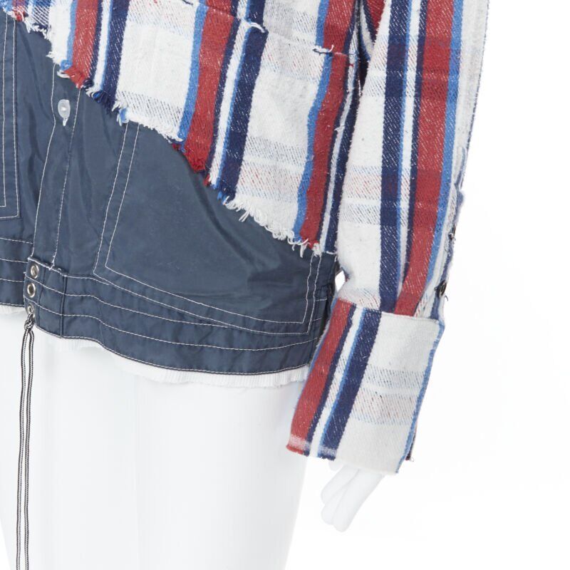 Greg Lauren Plaid Deconstructed Top - Image 12