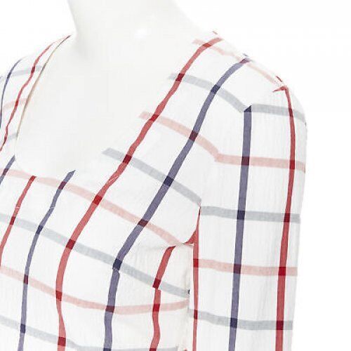 Rosie Assoulin Checked Wrap Top - Detail 2