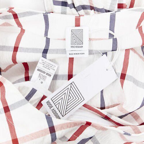 Rosie Assoulin Checked Wrap Top - Image 12