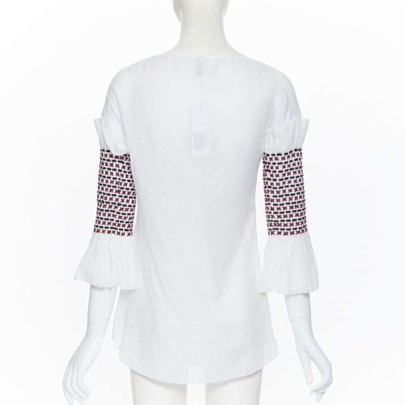 Rosie Assoulin Ethnic Smocked Top - Side view