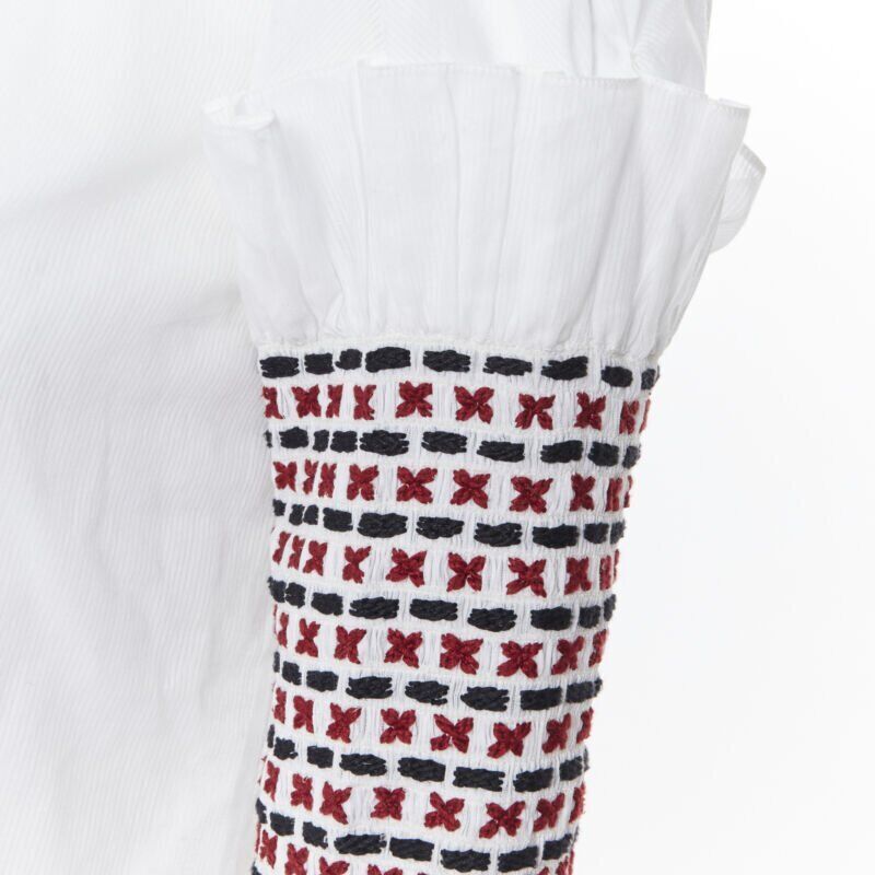 Rosie Assoulin Ethnic Smocked Top - Back view