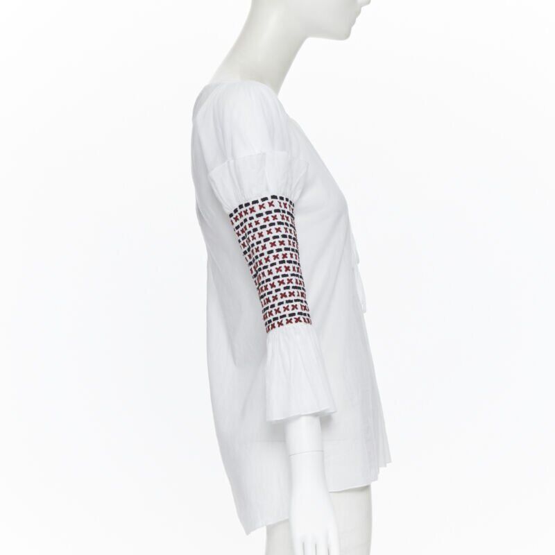 Rosie Assoulin Ethnic Smocked Top - 4