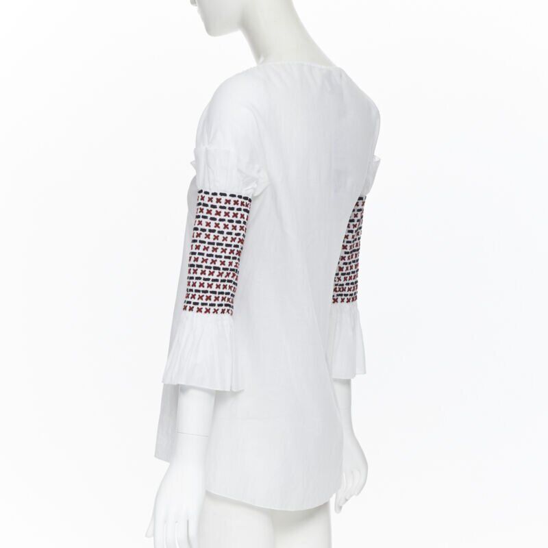 Rosie Assoulin Ethnic Smocked Top - Detail 1