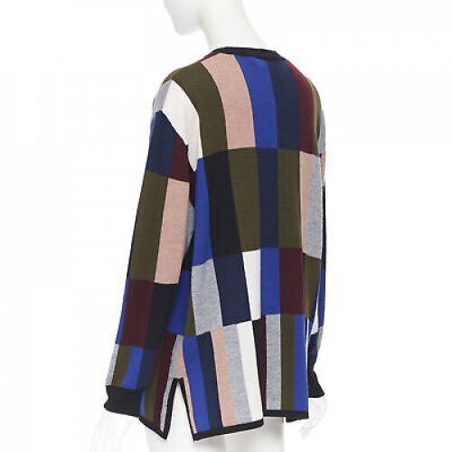Victoria Beckham Colorblock Wool Sweater - Side view