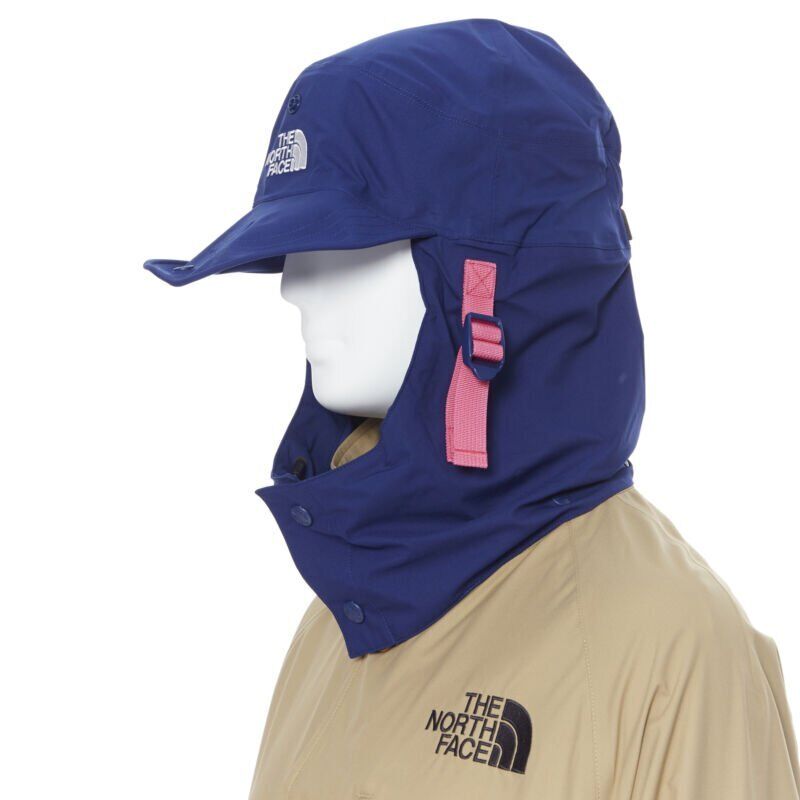 The North Face Tan Blue Raincoat - Back view