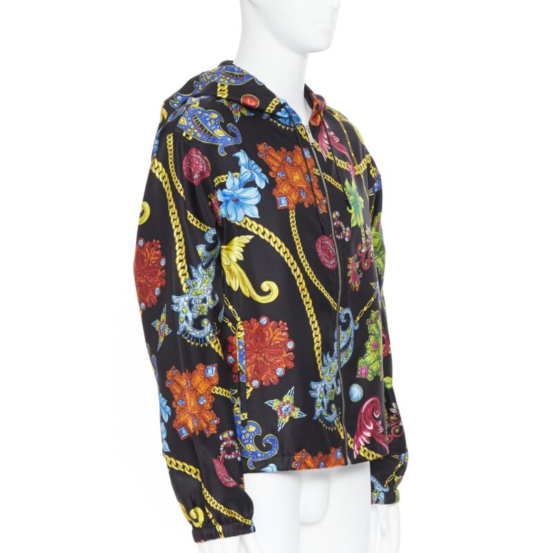 Versace Floral Gold Hoodie - Side view