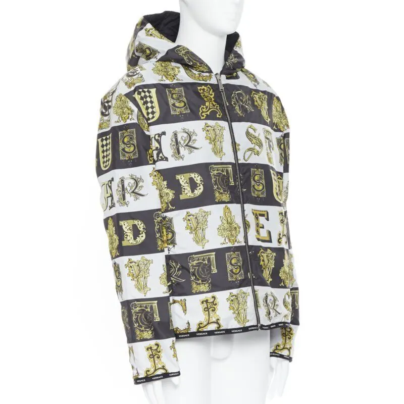 Versace Black Gold Jacket MultiColor Never worn, with tag - Front View