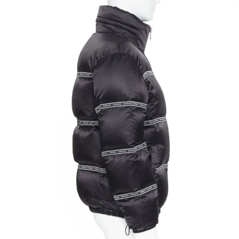 Versace Black Ribbon Jacket Black Polyamide Never worn, with tag - Box View