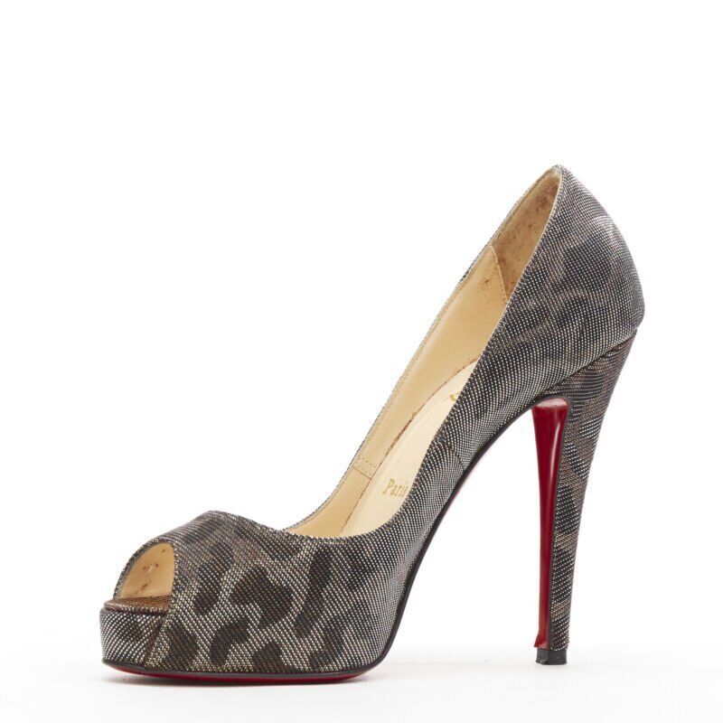 Christian Louboutin Leopard Print Platforms - 4
