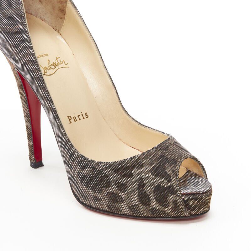 Christian Louboutin Leopard Print Platforms - Image 10